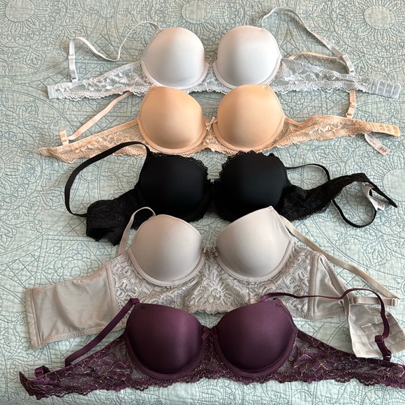 Never worn bundle of 5 Gillian O’Malley Ballconette bras size 34A - Picture 1 of 2